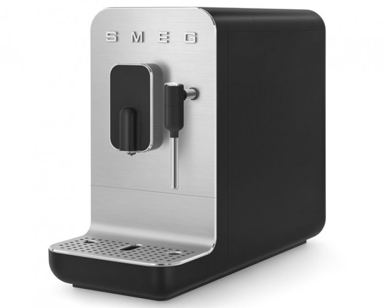 Автоматическая рожковая кофемашина SMEG BCC12BLMEU чёрный матовый
