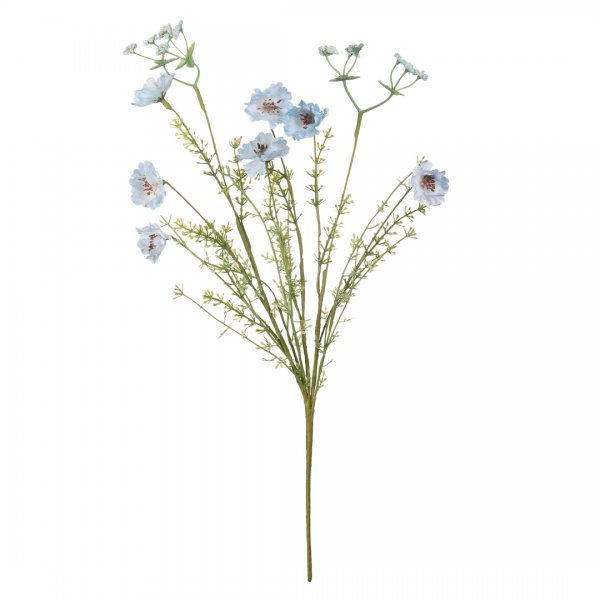 Искусственный цветок Лен полевой, В500, голубой