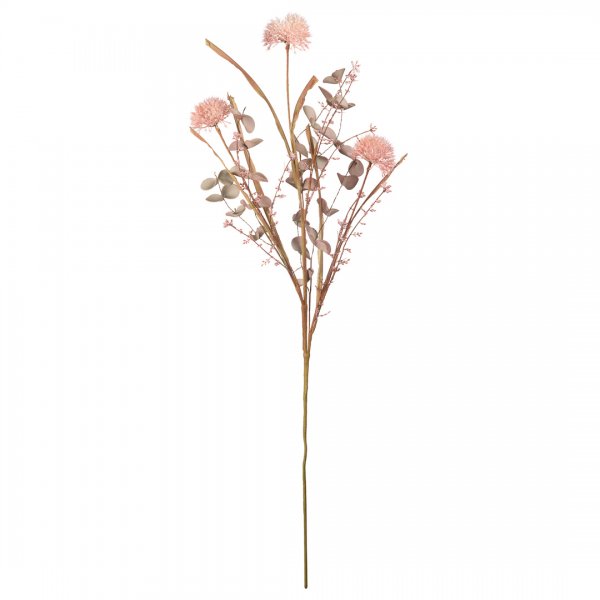 Искусственный цветок Репейник луговой, В900, розовый