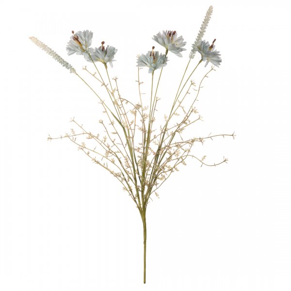 Искусственный цветок Василек полевой, В550, голубой