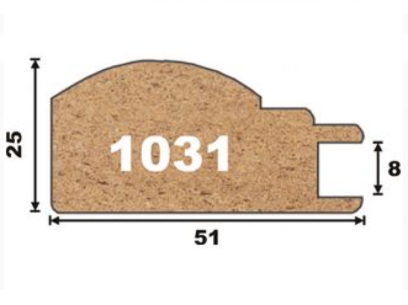 Профиль рамочный торцевой F1-09,орех,2800мм