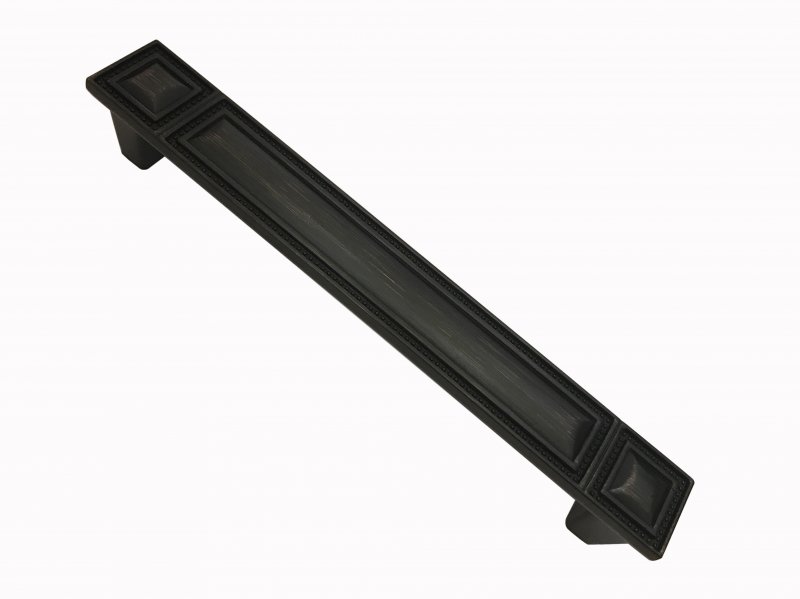 Ручка-скоба 128мм черная античная медь 7793 RS-120-128 ORB