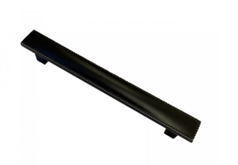 Ручка-скоба 128мм Черный+Хром