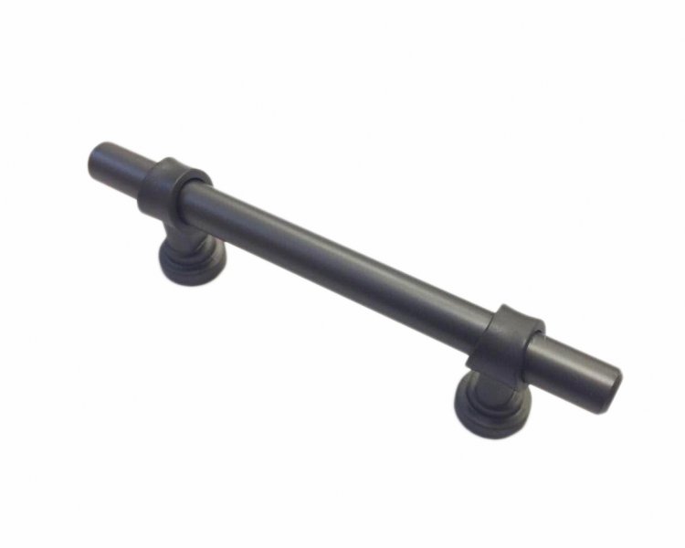 Ручка-скоба 128мм матовый черный никель 9533 RS-145-128MattBlaNic