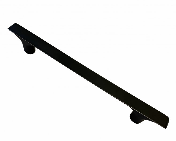 Ручка-скоба 128мм Матовый черный+Хром 10012 RS-152-128Black+Chr