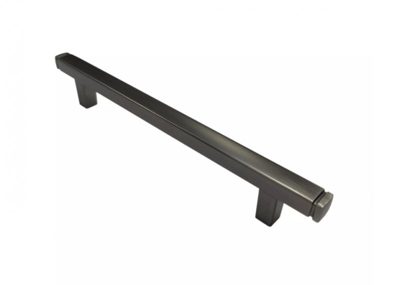 Ручка-скоба L-160мм бруш черный никель 11012 RS-177-160BlNickBr
