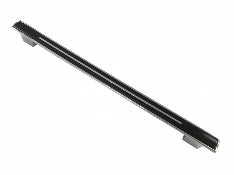 Ручка-скоба L-256мм Хром + Черный 7054 RS-87-256