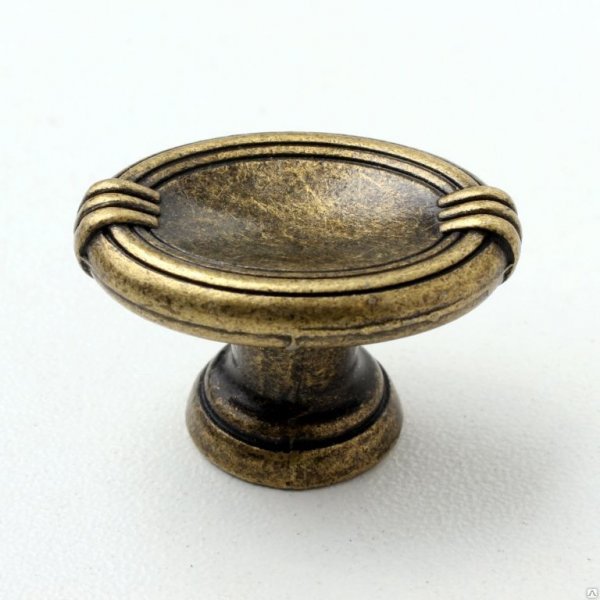 Ручка кнопка арт 11-1168-000-02, бронза