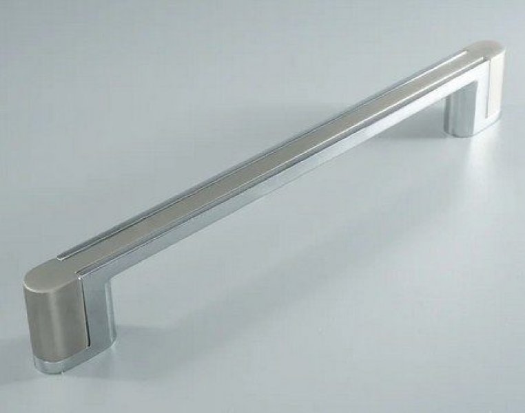 Ручка мебельная BRIDGE  160мм CP+BSN хром+никель ADELIA