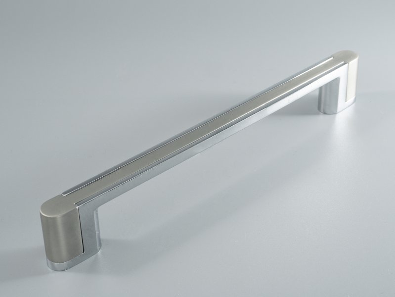 Ручка мебельная BRIDGE  96мм CP+BSN хром+никель ADELIA
