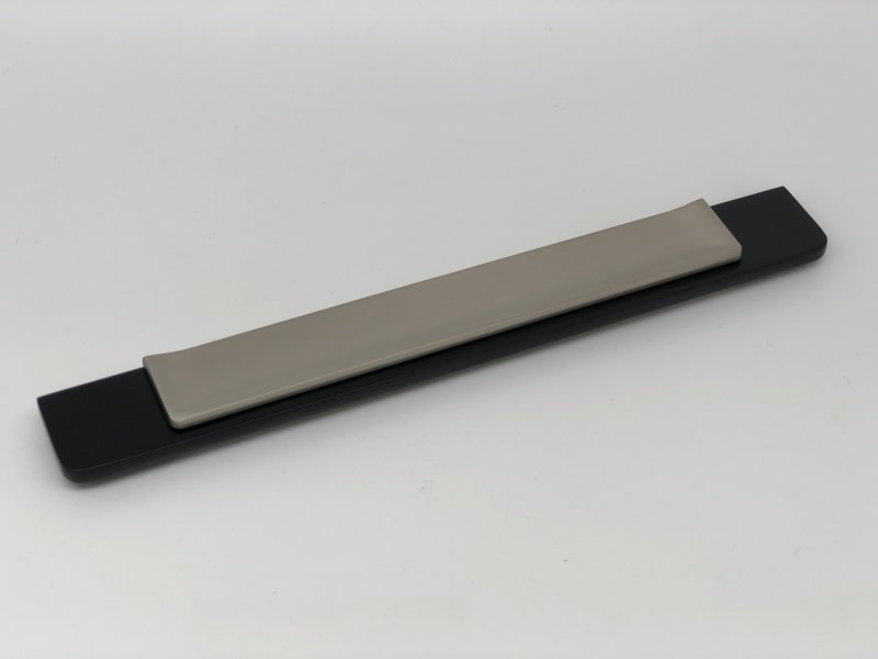 Ручка мебельная ELEMENT 96мм BL+BSN черный+никель ADELIA