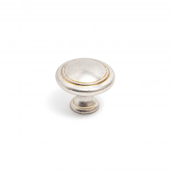 Ручка, серия 0042, кнопка, состаренное серебро