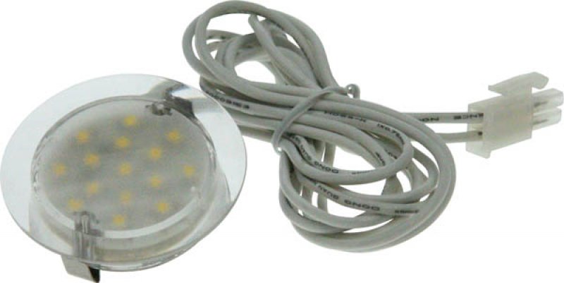 Светильник 24 LED накл., d-60mm, пл+ал.ан.,хол.бел.,12v 1.6w (08422.013)