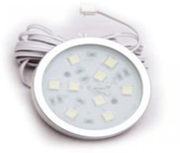Светильник 9 LED накл., d-60mm, ст.мат+ал.ан.,тепл.бел.,12v 1.8w (08422.001)