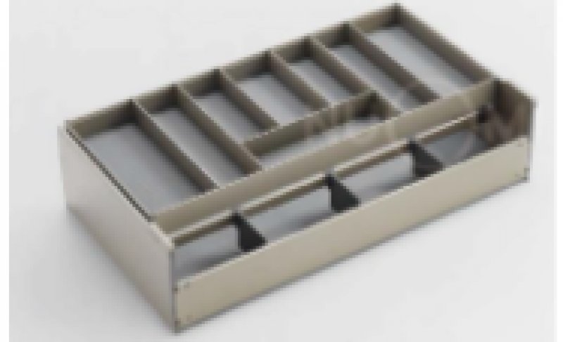Выдвижной алюминевый ящик для посуды Nuomi Encento series, 800мм, Шампань