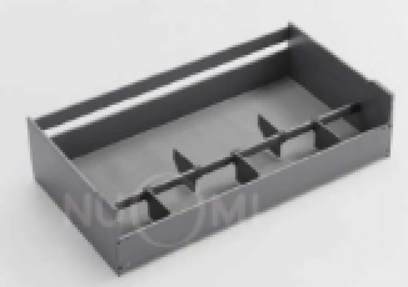 Выдвижной ящик ENCANTO алюминевый  для посуды, Ширина 600мм , Цвет Серый