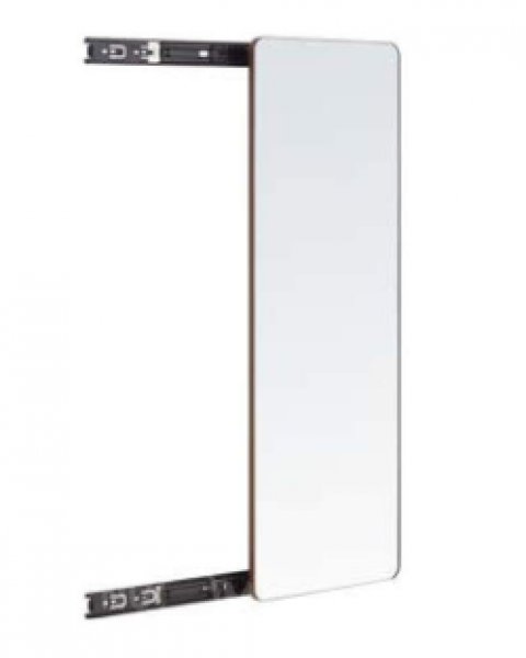 Зеркало выдвижное поворотное серии RALPHIE, размер 45x350x1000mm, цвет Серый